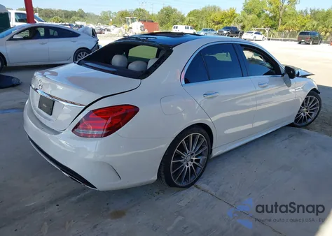 2017 Mercedes-Benz C 300 Sport из США, поврежденный, VIN 55SWF4JB3HU179548